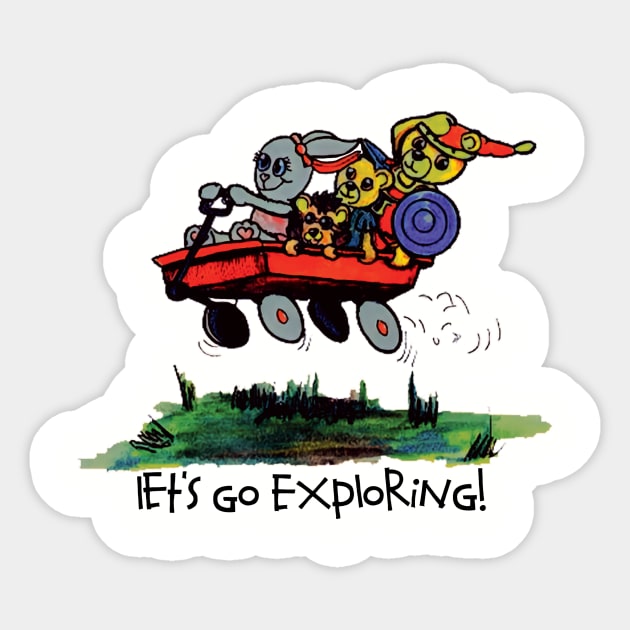 The Night Guardians Go Exploring Sticker by Alt World Studios